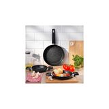 Nacario Schafer Black Stone 3 Lü Tava + Sahan Seti-Siyah