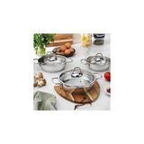 Nacario Schäfer Eva Çelik Sahan Seti-6 Prç.-Inox