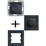 Nacario Schneider Asfora Antrasit Dimmer 600VA Rl Tip - Çerçeveli EPH6400171