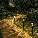 Nacario Senon 10'lu Güneş Enerjili LED Bahçe Aydınlatması Solar Lamba Dekoratif Saplama Bahçe Yol Lambası