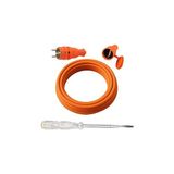 Nacario Seyyar 3 Metre Uzatma Kablosu Ttr Cca Çok Telli 3x2.5 mm Elektrik Kablo Kontrol Kalem Dişi Erkek Fiş