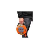 Nacario Seyyar Kablo Makarası - 10 Metre Kablo, 3x1.5mm², IP44 Kapaklı 4 Prizli, Bylion Taşınabilir Enerji Çözümü Çanta Tipi Seyyar Uzatma Kablosu Kamp, Atölye, Bahçe, Garaj, Ev
