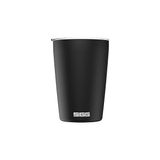 Nacario Sıgg Neso Cup Black Termos Kupa (0,3 L), Zararlı Madde Içermeyen ve Yalıtımlı Kahve Kupası, Coffee To Go Kupa, 18/8 Paslanmaz Çelik, Seramik Pure Ceram Kaplamalı