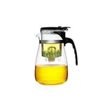 Nacario Sihirli Borosilikat Cam Demlik 900 ml Isıya Dayanıklı & Tek Tuşla Demleme