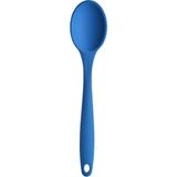 Nacario Silikon Servis ve Yemek Hazırlama Kaşığı, Yumuşak Uç, Komple Silikon, 27 Cm, Mavi Kaşık, Yanmaz Yapışmaz, Tencere Çizmez, 1 Adet