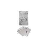 Nacario Silver Joker Iskambil Kağıdı Kaygan Plastik Su Geçirmez Oyun Kağıdı CIN884SLV