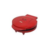 Nacario Sinbo SSM-2595 Waffle Makinesi 850W | 182 mm Yapışmaz Döküm Plaka Kırmızı | 5 Dilimli Waffle