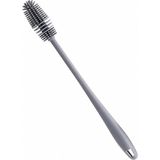 Nacario Şişe Temizleme Fırçası, 30 cm Uzun Saplı Küçük Silikon Uçlu Şişe Fırçası, Biberon, Suluk ve Dar Ağızlı Şişeler Için Pratik Mutfak Temizlik Fırçası