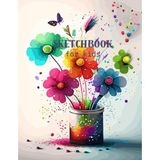 Nacario Sketchbook For Kids: Blank Large Notebook For Drawing, Colouring, Painting, Sketching And Doodling, 120 Pages, 8.5X11