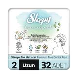 Nacario Sleepy Bio Natural Premium Plus Günlük Ped Uzun 32 Adet Ped