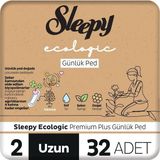 Nacario Sleepy Ecologic Premium Plus Günlük Ped Uzun 32 Adet Ped