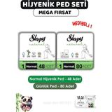 Nacario Sleepy Natural Hijyenik Ped Normal 48 Adet Günlük Normal 80 Adet ve Rosıe