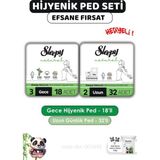 Nacario Sleepy Natural Ped Gece 18 Li + Günlük Uzun 32 Li ve Rosıe