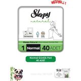Nacario Sleepy Natural Ultra Hassas Günlük Ped Normal 40 Adet Ped ve Rosıe