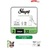 Nacario Sleepy Natural Ultra Hassas Günlük Ped Uzun 32 Adet Ped ve Rosıe