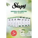 Nacario Sleepy Natural Uzun 7 Al 6 Öde Ultra Hijyenik Ped 20 Adet ve Organik Islak Mendil 50 Li