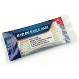 Nacario Smartizi 100 Adet Beyaz Kablo Bağı 25 cm - Jant Kapağı ve Sanayi Tipi Büyük Boy Cırt Kelepçe - Ekstra Güçlü Plastik Bağ