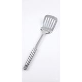 Nacario Smartizi Paslanmaz Çelik Delikli Mutfak Spatulası - Ergonomik Saplı Çevirme ve Fırın Tepsisi Servis Spatulası