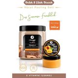 Nacario Smoothly Epilasyon, Ağda Sonrası Batık Peeling 1kg Set Bisküvi Peeling+Mango Şeftali Peeling+Tüy Geciktirici