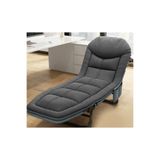Nacario Sn-24922 Taşınabilir Ayarlanabilir 5 Kademe Sünger Kamp Yatak Şezlong (Koyu Gri)