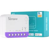 Nacario Sonoff Mat Panjur Şalteri Mını-Rbs, 2,4 Ghz Wi-Fi, Mini Boyut, Yüzde Kontrolü, Alexa/google Home/homekit/home Assistant Desteği, Sıfır Iletken Gereklidir, 1 Adet