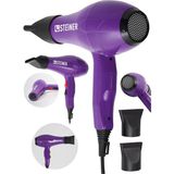 Nacario Steiner Alman 3600 Watt Profesyonel Saç Kurutma Makinesi Fön Makinesi Ac Motor MS-9001 Mor + 2 Adet Başlık
