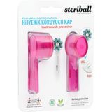 Nacario Sterıball Şarjlı Pilli Diş Fırçaları Için Hijyenik Diş Fırçası Koruma Kabı-2'li Pembe x 2