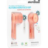 Nacario Sterıball Şarjlı Pilli Diş Fırçaları Için Hijyenik Diş Fırçası Koruma Kabı-2'li Turuncu x 2