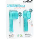 Nacario Sterıball Şarjlı ve Pilli Diş Fırçaları Için Hijyenik Diş Fırçası Koruma Kabı-2'li Turkuaz x 2