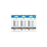Nacario Stopever Well Tooth Arayüz Fırçası, Normal Boy, Beyaz & Yeşil, 3 Paket, 120 Adet
