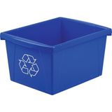 Nacario Storex 4 Galon (15 L) Geri Dönüşüm Kutusu, 33 x 28 x 28 Cm, Mavi (61505A06C)