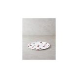 Nacario Strawberries Plastik Tepsi Beyaz - Kırmızı, 36 x 30 x 10 cm