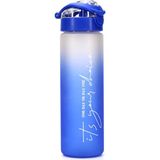 Nacario Su Matarası Tritan Geniş Ağız Su Şişesi Gradient Type Spor Matarası Suluğu Bpasız 630 ml Mavi 0111