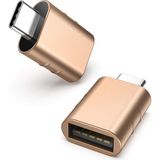 Nacario Syntech USB C - USB Adaptör [2 Paket] USB C Fiş USB 3 Soket Adaptör iPhone 15 Pro Max iMac iPad Mini/pro 2021 MacBook Pro Air 2023 ve Diğer Tip C Cihazlar ile Uyumlu, Altın