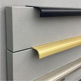 Nacario System 1745 Entegre/gömme Kulp Siyah Renk 960 mm Siyah Çok Renkli