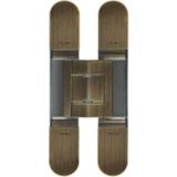 Nacario System Gizli Menteşe 128X22 mm 60 kg Mat Antik Bronz Renk Tek Ebat HG105HT01 Abm