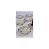 Nacario Tabakevi Tabak Evi Porselen Fiori Çay Tabağı Seti 12CM 6 Parça BNS6CTPRS1217