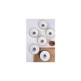 Nacario Tabakevi Tabak Evi Porselen Stella Çay Tabağı Seti 12CM 6 Parça BNS6CTPRS1214