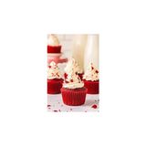 Nacario Takribi 200 Adet Büyük Boy Kırmızı Muffin Kek Kalıbı, Cupcake Kağıdı, Browine Kalıbı 50X40 mm
