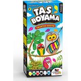 Nacario Taş Boyama Seti (6 Renk Akrilik Boya-Fırça Aktivite Seti)