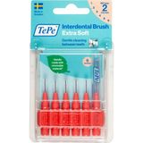 Nacario Tepe Blister X-Soft 0.5 mm - Kırmızı Diş Arayüz Fırçası (1x 6 Adet)