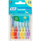 Nacario Tepe Blister X-Soft Diş Arayüz Fırçası (1x 6 Adet) Karışık Set