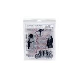 Nacario Tim Holtz - Stampers Anon Cling Rbbr Damga Seti Teorileri, Çok Renkli, Tek Boyut