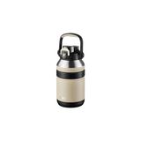 Nacario Tkk Mega Boy 1500ML Pipetli/pipetsiz Kullanım Askılı Paslanmaz Çelik Termos Matara (Bej)