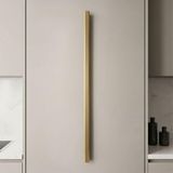Nacario Toros Çizgili Soft Altın Çekmece Kulp 512 mm Metal Gardırop Mutfak Banyo Dolap Kulbu