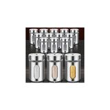 Nacario Transformacion Cam+Çelik Tuzluk Biberlik Karabiberlik 3 Farklı Delikli 12 Li Set 721946