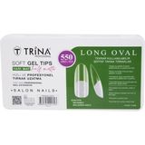 Nacario Trina Soft Jel Takma Tırnak - Long Oval (Yarı Mat) 550' Li - 22