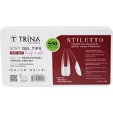 Nacario Trina Soft Jel Takma Tırnak -Stilletto (Yarı Mat) 550' Li - 19