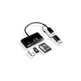 Nacario Type-C Micro USB 3ın1 Sd Micrsd Kart Okuyucu Otg Çevirici Kablosu