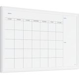 Nacario U Brands Marka Manyetik Tahta Folyosu, Duvar Tahtası, Tebeşir Tahtası, 50,8 x 76,2 Cm, Beyaz Ahşap Çerçeveli Takvim, Kuru Silinebilir